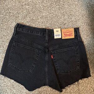 Levi's Women's Black Denim Shorts
